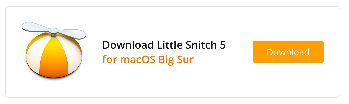 Little Snitch 5 sur macOS 11 Big Sur